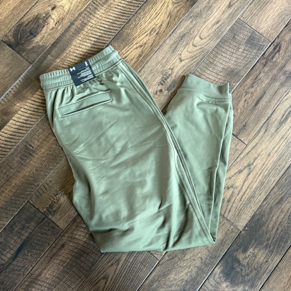 Under Armour Mens Sportstyle Tricot Joggers Olive Green XL  NWT